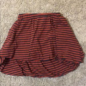 Wolf + Rita Red + Black Striped Bubble Skirt